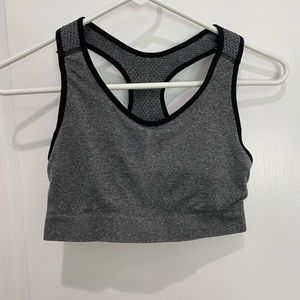 Old Navy Gray & Black Sports Bra, no pads, Sz L